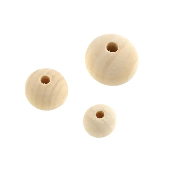 Wood Mix Round Craft Beads by Bead Landing&trade; {1}