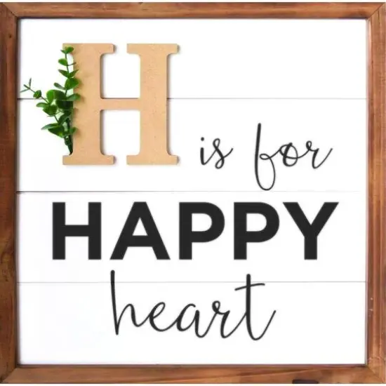 Hampton Art&trade; White Rustic 16" x 16" Framed Shiplap {5}