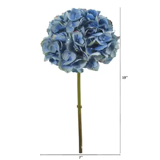 Hydrangea Flower Stem, 3ct. Blue {3}