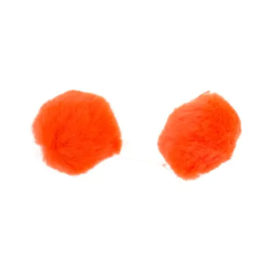 John Bead 2" Pom Poms, 50ct. Orange {4}