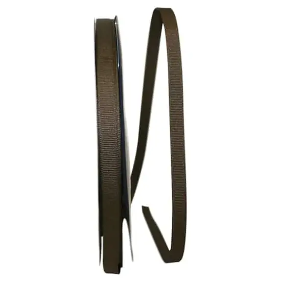 JAM Paper 3/8" Grosgrain Texture Ribbon Brown {1}