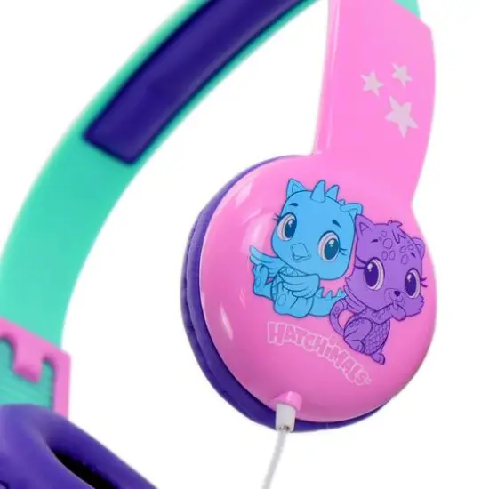 Hatchimals Pink & Blue Kid-Safe Headphones {3}