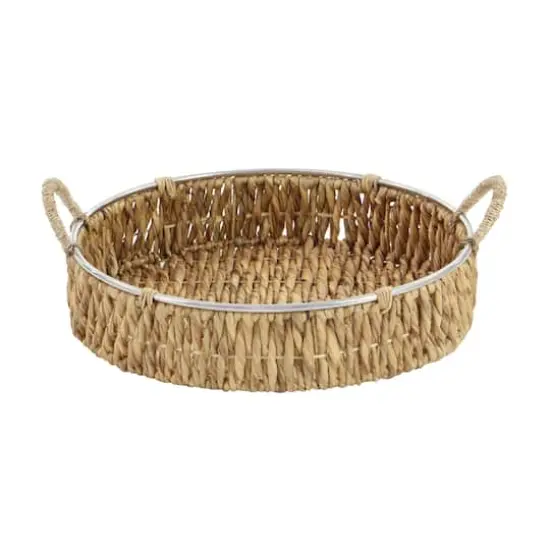 Brown Sea Grass Coastal Style Tray Set {4}