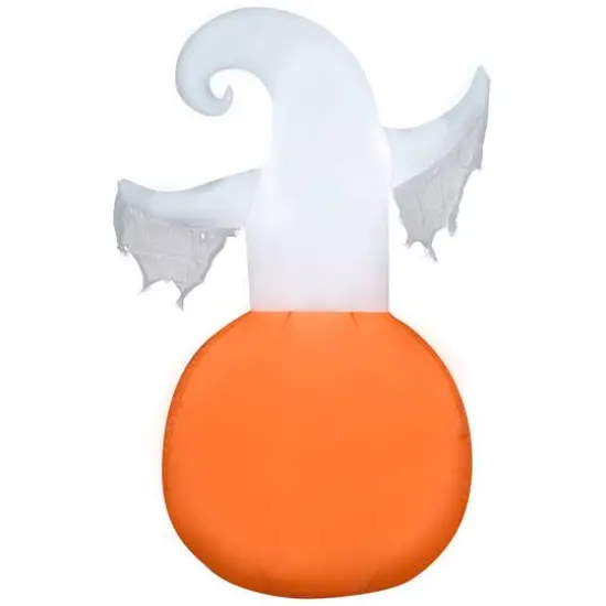 4.5ft. Airblown&reg; Halloween Inflatable Jack-O'-Lantern with Ghost {4}