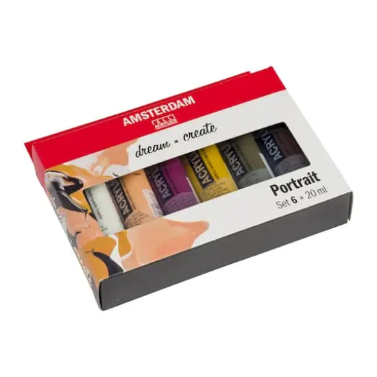 Amsterdam Standard Series 6 Color Portrait Acrylic Paint Set {10}