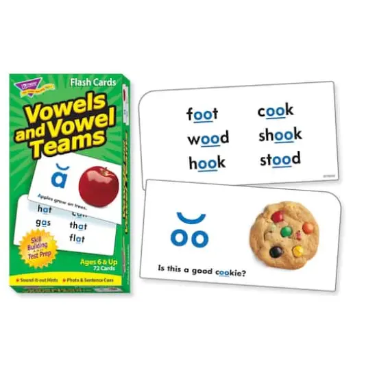 Trend Enterprises® Vowels and Vowel Teams Skill Drill Flash Cards {3}