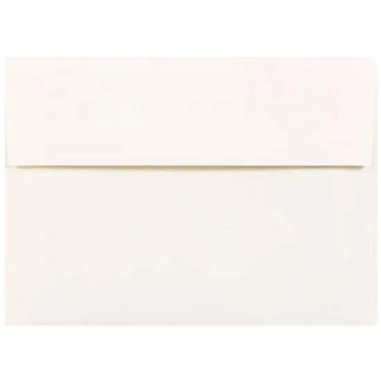 JAM Paper 4.75" x 6.5" Parchment Invitation Envelopes, 50ct. White Recycled {1}