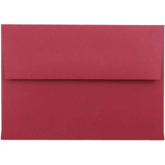 JAM Paper A1 Metallic Invitation Envelopes, 25ct. Jupiter Red {1}