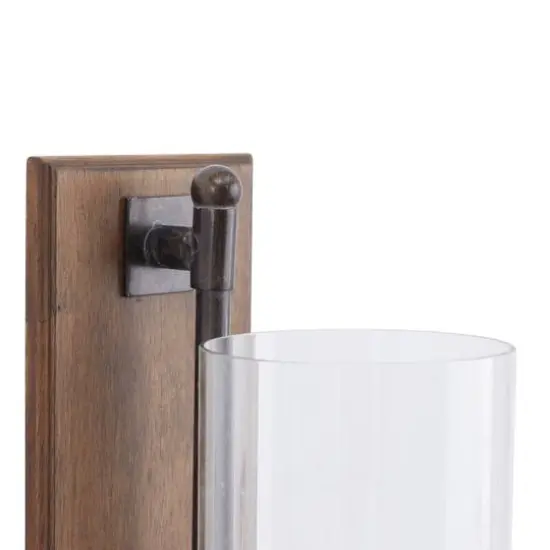 Brown Fir Farmhouse Wall Sconce, 16" x 5" {6}