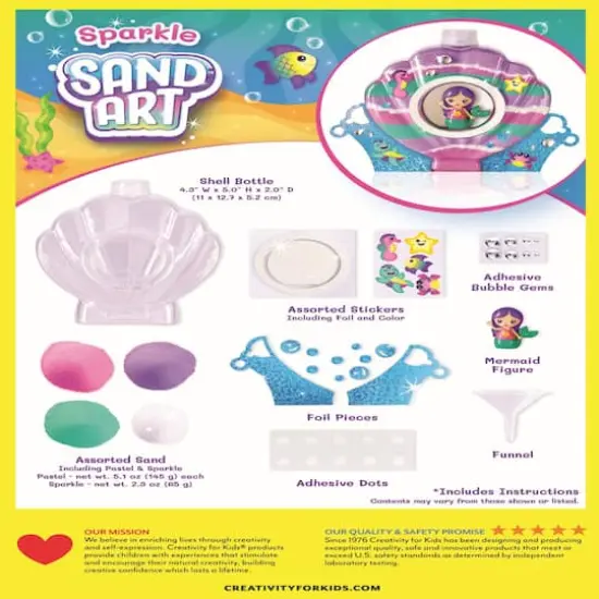 Creativity for Kids&reg; Mermaid Sparkle Sand Art {10}