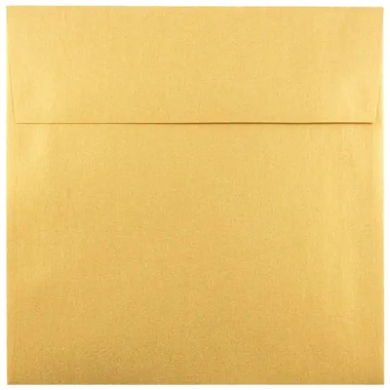 JAM Paper 6" Metallic Square Invitation Envelopes, 25ct. Gold Stardream {1}
