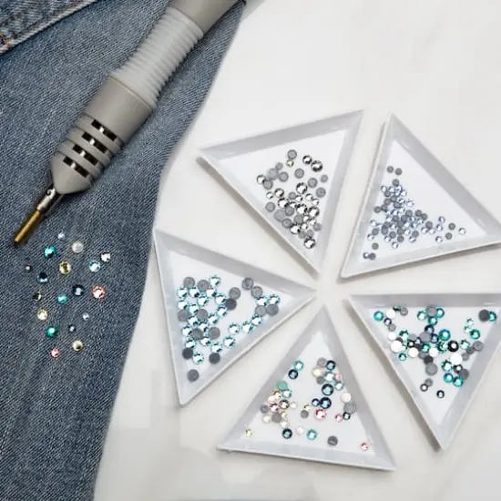 SS10 Round Hotfix Austrian Crystals by Bead Landing™, 70ct. Light Sapphire {3}