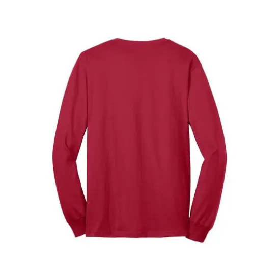 Port & Company&reg; Long Sleeve Adult Core Blend T-Shirt Red {5}