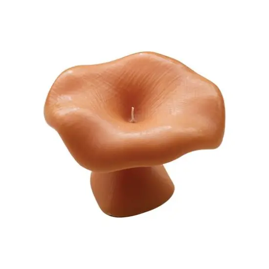 Hello Honey&reg; Large Unscented Mushroom-Shaped Candle Orange {6}
