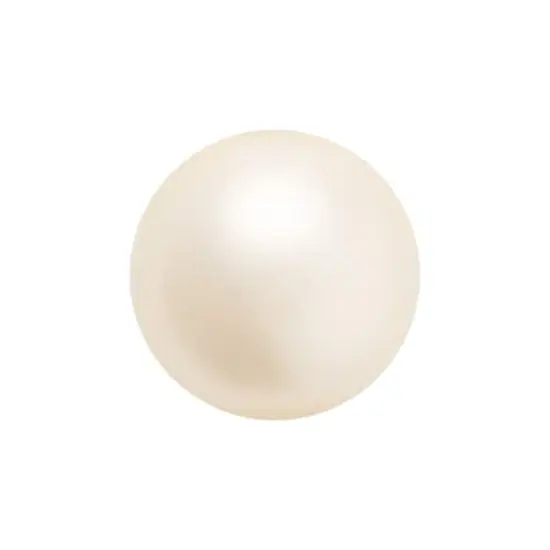 Preciosa Maxima 4mm Glass Nacre Pearls, 100ct. Cream {1}