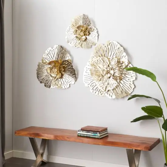 Gold Metal Glam Wall D&eacute;cor Set {8}