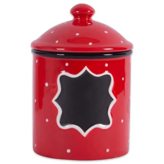 DII&reg; Small Ceramic Red Canister {1}