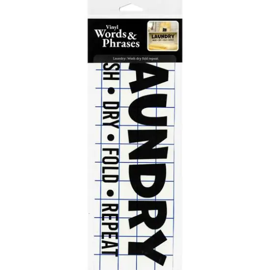 Leisure Arts&reg; Vinyl Matte Black Laundry Decal {4}