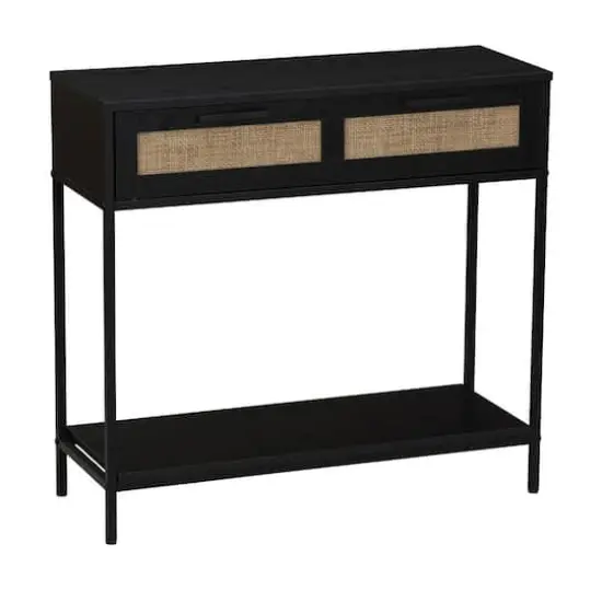 Household Essentials Bungalow 30" Console Table Black {1}