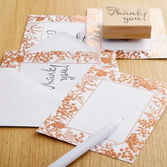 Floral Flat Cards & Envelopes by Recollections&trade;, 4.25" x 5.5" {4}