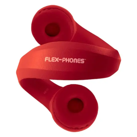 HamiltonBuhl&reg; Flex-Phones&trade; Red Indestructible Foam Headphones {5}