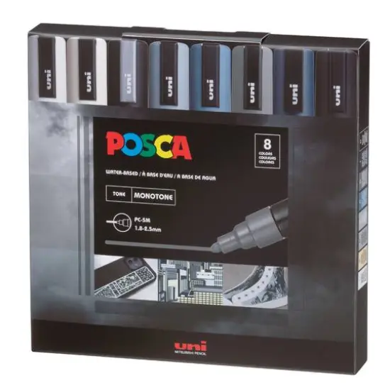POSCA PC-5M Monotone Paint Marker Set {3}
