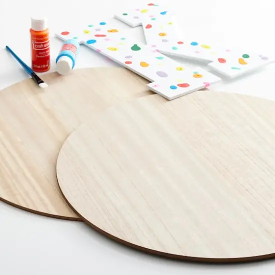 18" Circle Plaque by Make&reg; Market, 2ct. Natural {3}