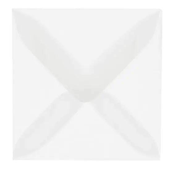 JAM Paper 3.125" x 3.125" Clear Square Translucent Vellum Invitation Envelopes {1}
