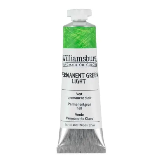 Williamsburg&reg; Artist Oil Colors, 37mL Permanent Green Light {1}