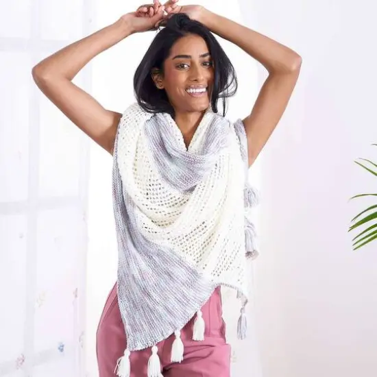 Caron&reg; Cotton Lava Cakes&trade; Yarn Smoke {7}