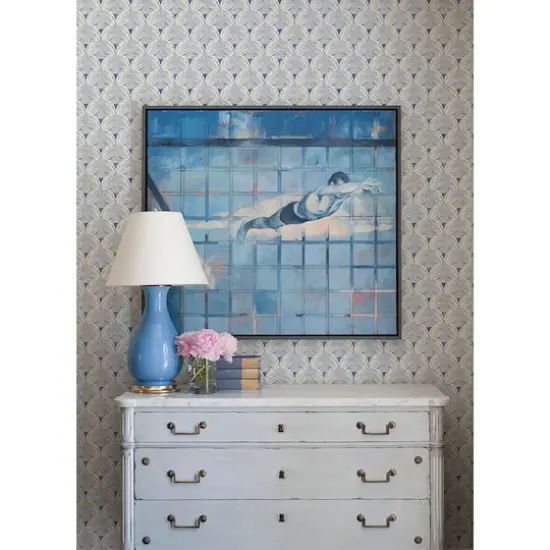 NuWallpaper Blue Manila Peel & Stick Wallpaper {4}