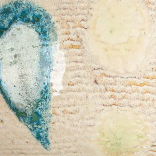 Hello Honey&reg; Tan & Marine Round Geometric Stoneware Bowl {6}