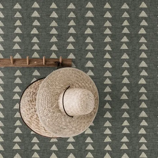 Surface Style Nomadic Triangle Peel & Stick Wallpaper Ebony {5}