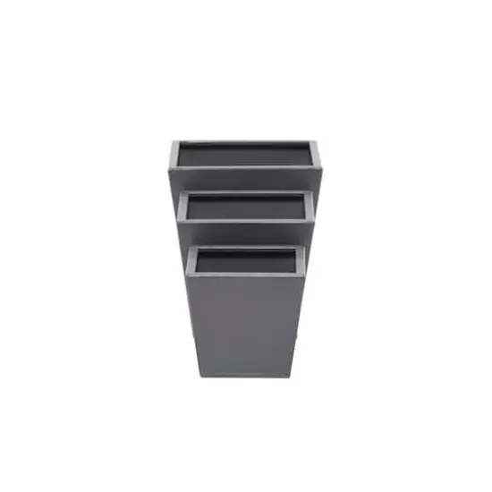 Grey Modern Planter, Set of 3" 8", 6", 5" {4}