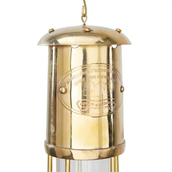 10" Gold Brass Candle Lantern {5}