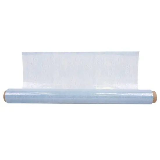 JAM Paper Victorian Lace Floral Cello Bouquet Wrap, 20" x 100ft. Light Blue {1}