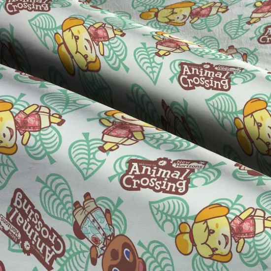 Nintendo Animal Crossing New Horizons Tom & Isabelle Nook Cotton Fabric {4}