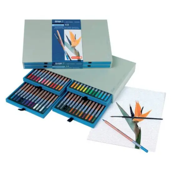 Bruynzeel Design&reg; 48 Color Aquarel Pencil Set {1}