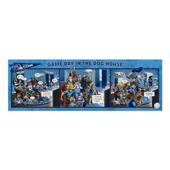 NFL Game Day in the Dog House 1,000 Piece Puzzle Tennessee Titans {4}