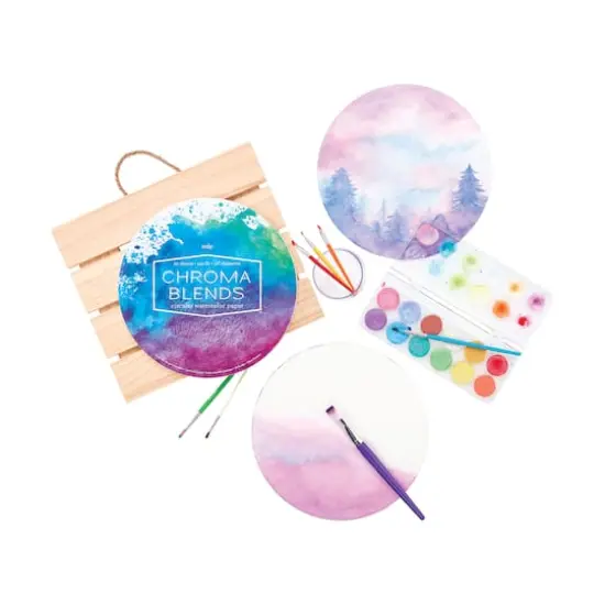 OOLY Chroma Blends 10" Circular Watercolor Paper Pad {3}