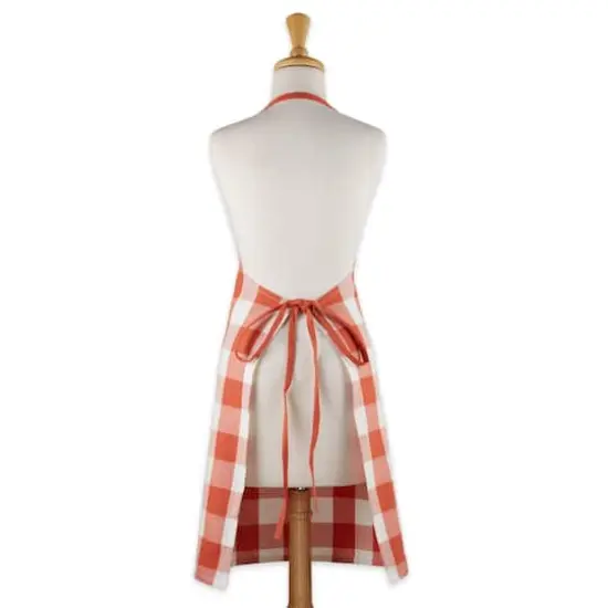 DII&reg; Buffalo Check Chef Apron Red {6}