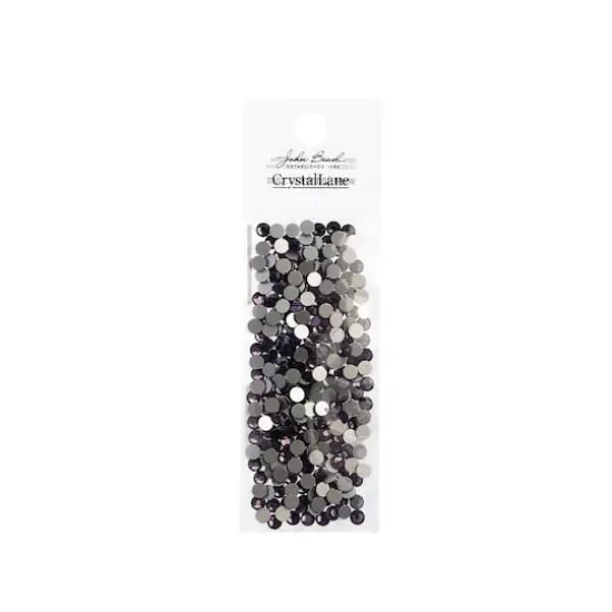 John Bead Crystal Lane SS16 Glass Round Flatback Rhinestones, 288ct. Light Violet {4}