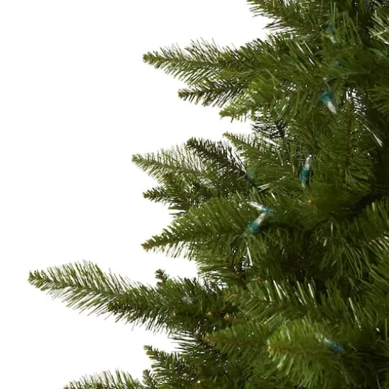 9ft. Pre-Lit Vermont Spruce Artificial Christmas Tree, Warm White LED Lights {5}