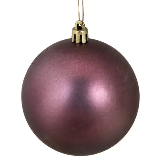 60ct. 2.5" Mulberry 4-Finish Shatterproof Christmas Ball Ornaments {4}