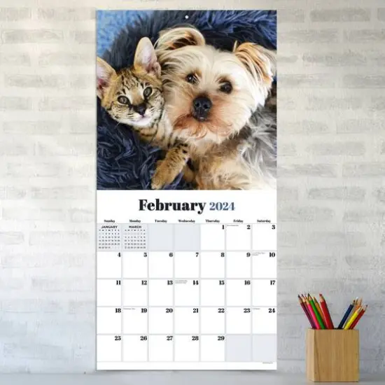 TF Publishing 2024 Furry Friends Wall Calendar {5}