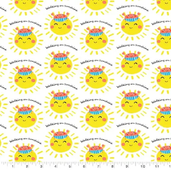 Springs Creative Love the Sea Walking on the Sun Cotton Fabric {1}