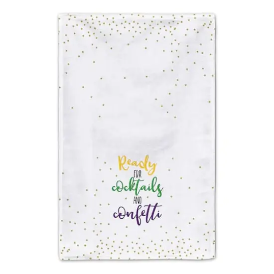 Cocktails & Confetti Mardi Gras Tea Towel Set {5}