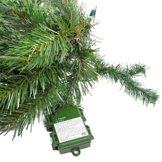 36" Glistening Pine Teardrop with Pine Cones, Red Berries & Twigs {6}