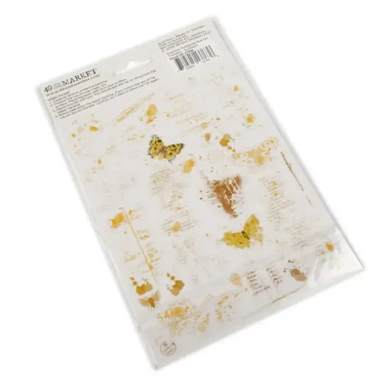 49 And Market Essential Textblends Rub-On Transfers Sunbeam {4}