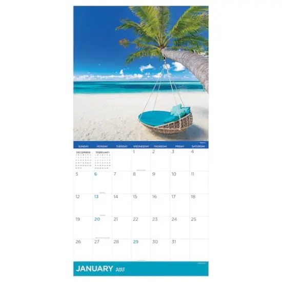 TF Publishing 2025 Tropical Escapes Wall Calendar {6}
